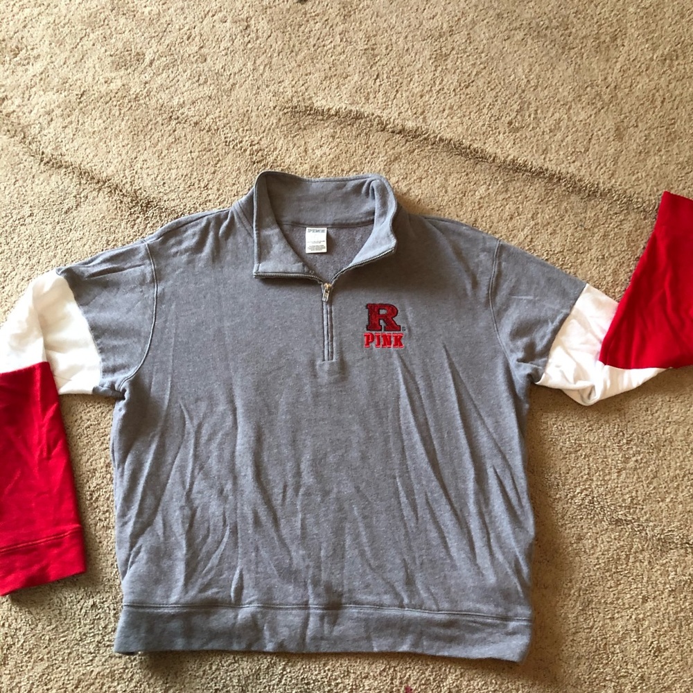 ✨flash sale✨ vs pink collegiate rutgers zip